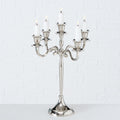 Boltze home candlestick silver 27x38cm