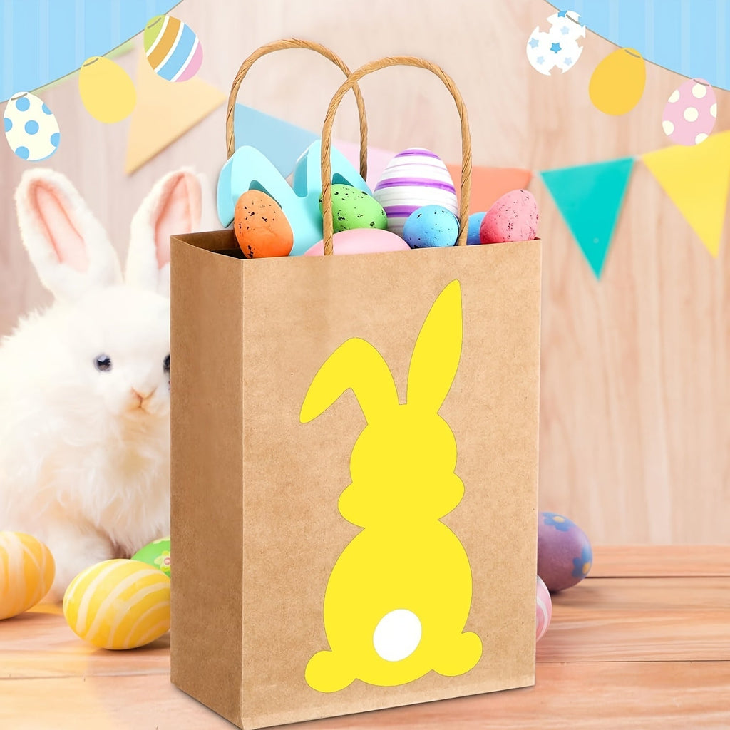 Easter Bunny Kraft Paper Gift Bags (24-Pack)