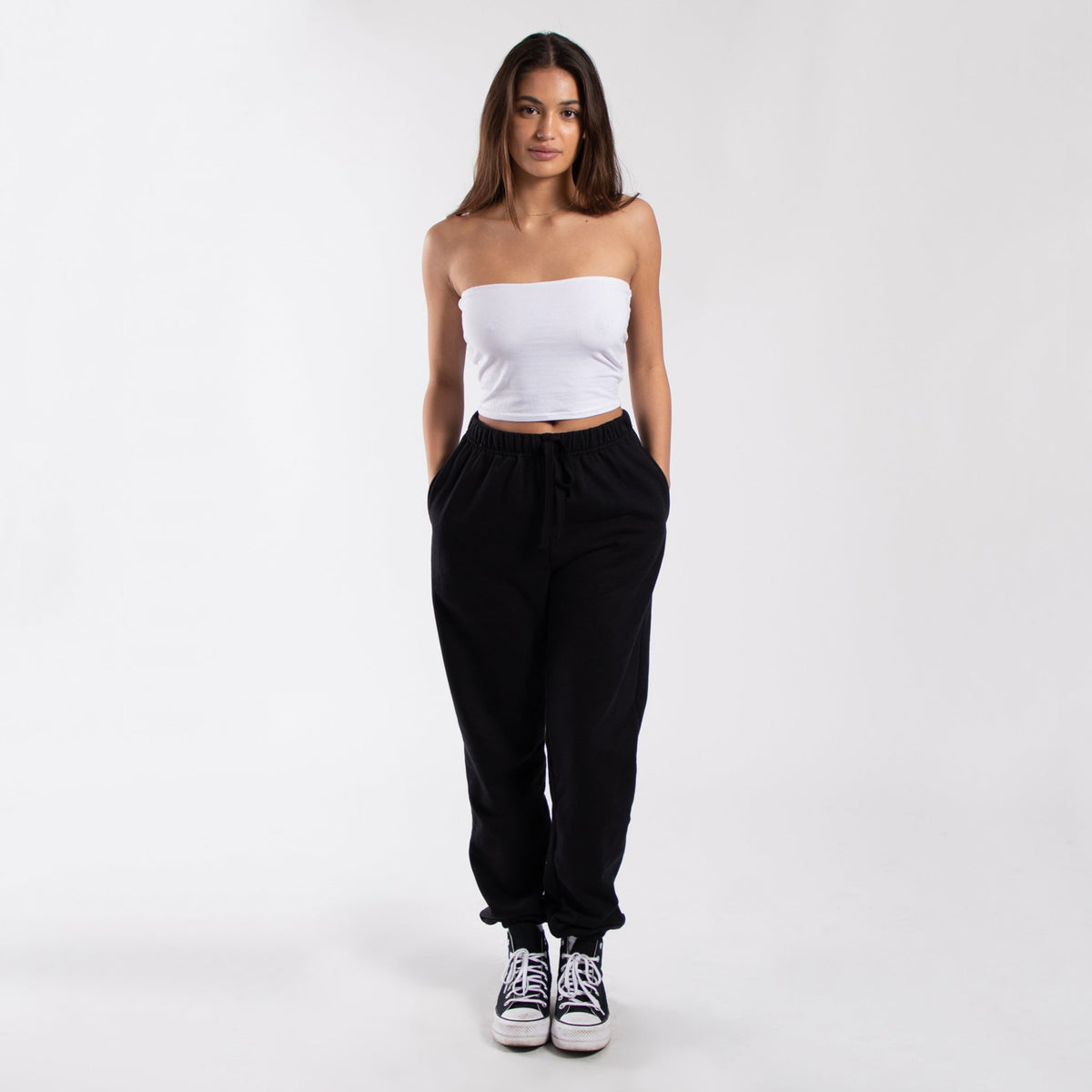 0894 - Women's Cropped Strapless Tube Top