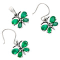 Butterfly Gemstone Jewelry Set 925 Sterling Silver Earrings Pendant AGT1003 T-1014