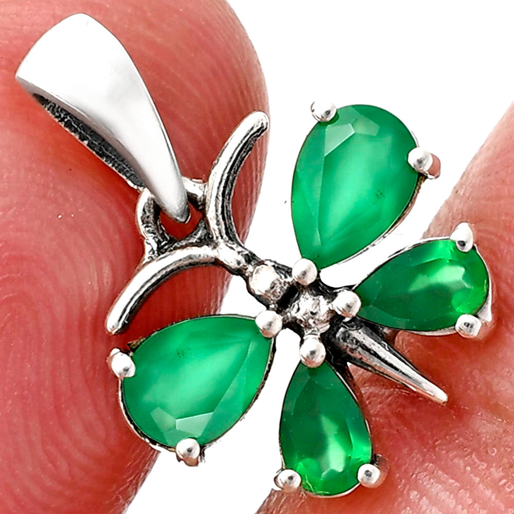 Butterfly Gemstone Jewelry Set 925 Sterling Silver Earrings Pendant AGT1003 T-1014