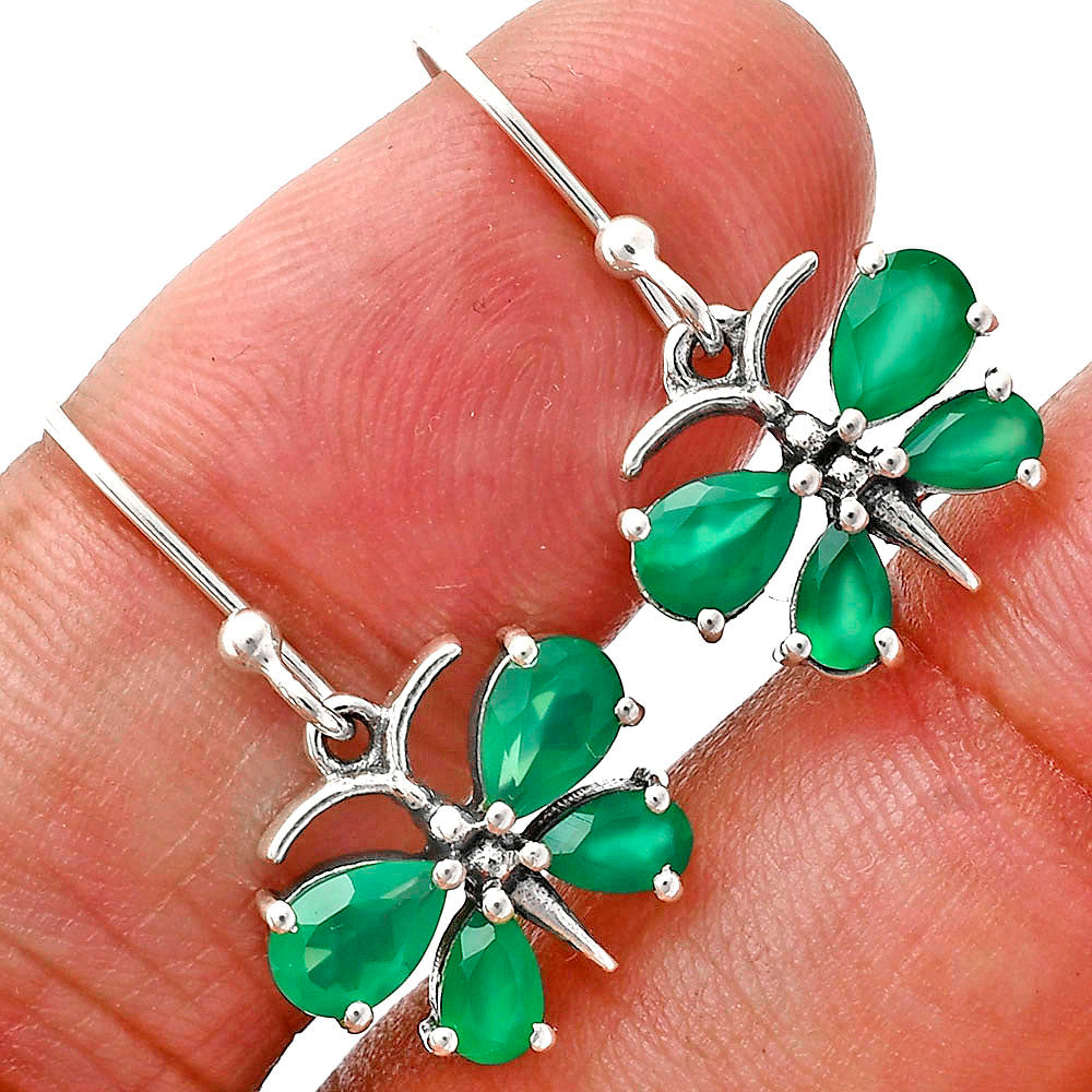 Butterfly Gemstone Jewelry Set 925 Sterling Silver Earrings Pendant AGT1003 T-1014