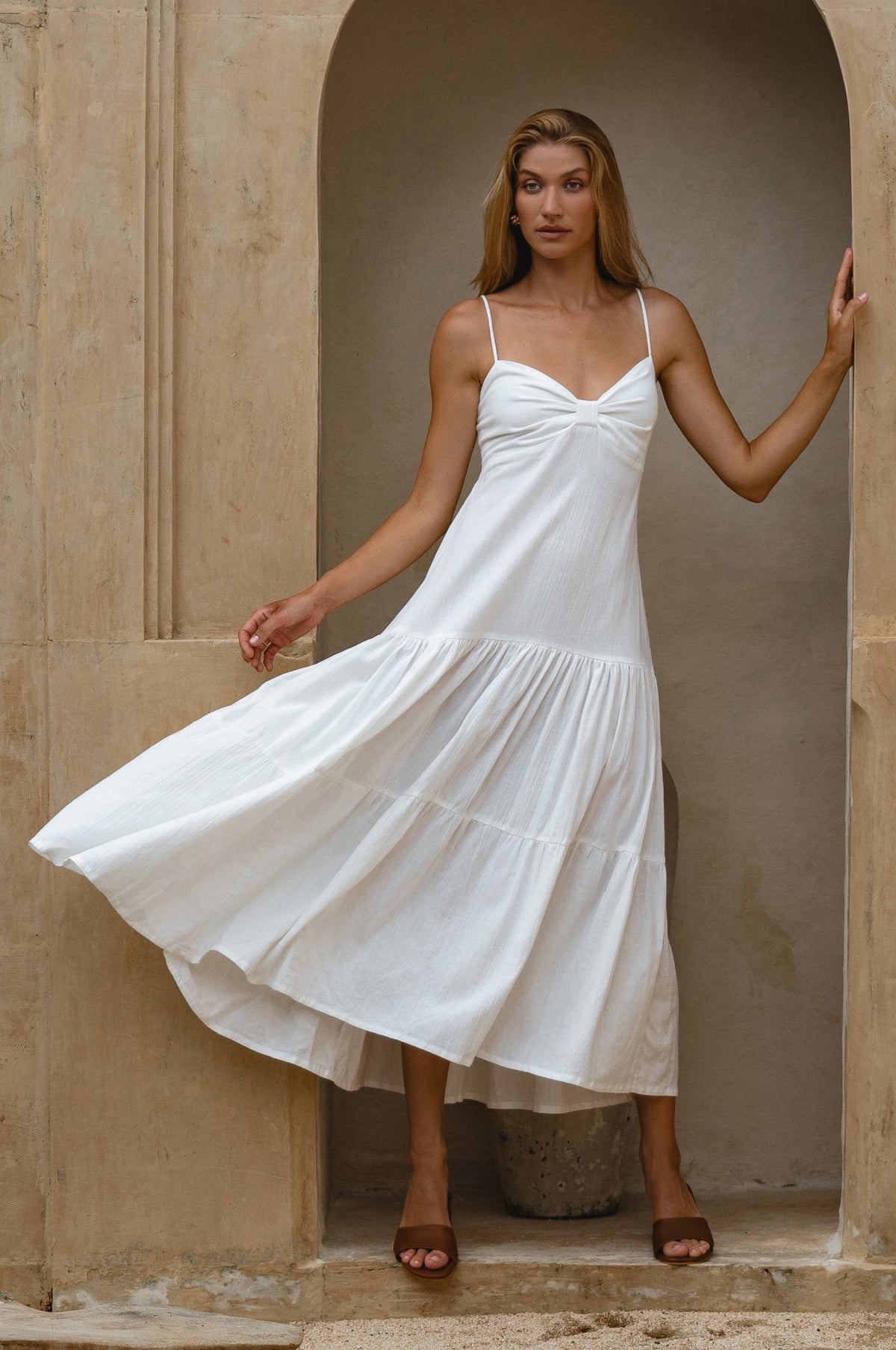 Aurelia Linen Maxi Dress