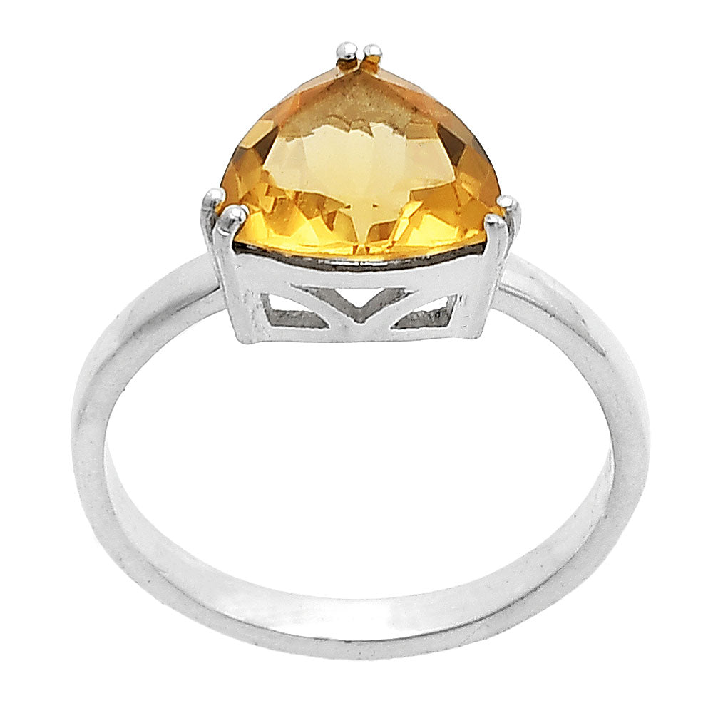925 Sterling Silver Trillion Natural Gemstone Ring Handmade Jewelry DGR1107 R-1020