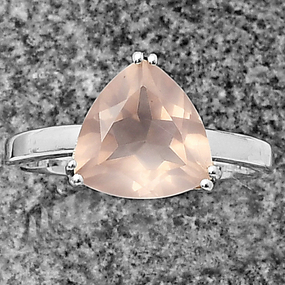 925 Sterling Silver Trillion Natural Gemstone Ring Handmade Jewelry DGR1107 R-1020