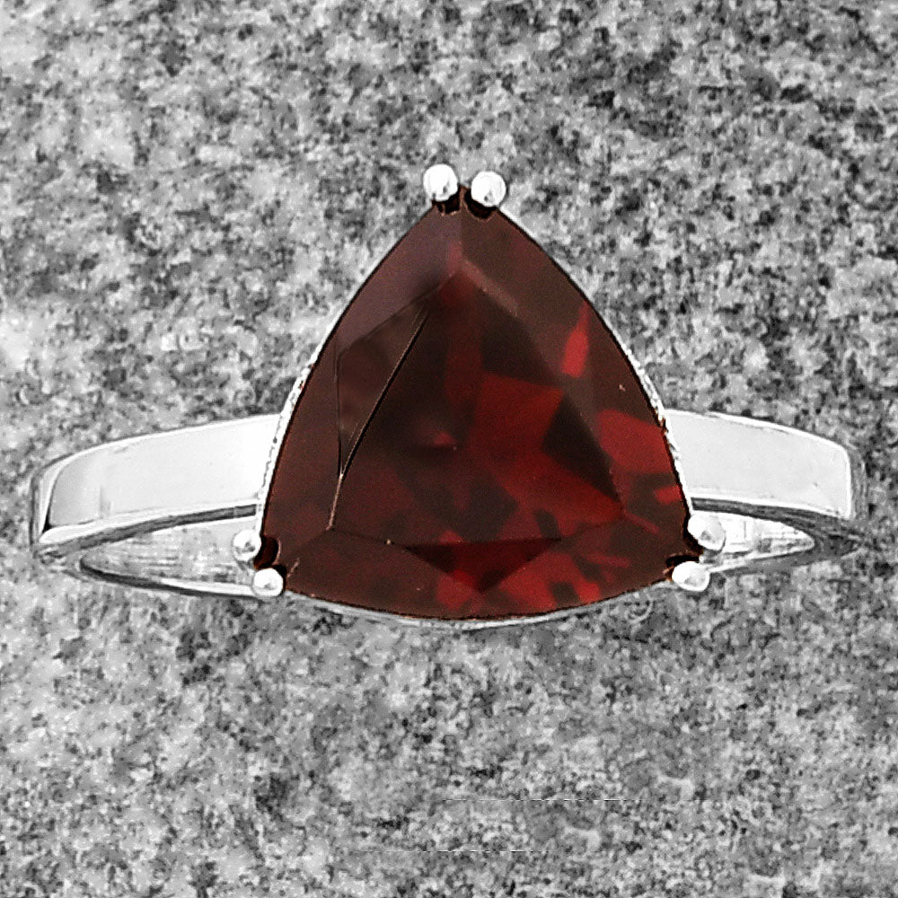 925 Sterling Silver Trillion Natural Gemstone Ring Handmade Jewelry DGR1107 R-1020