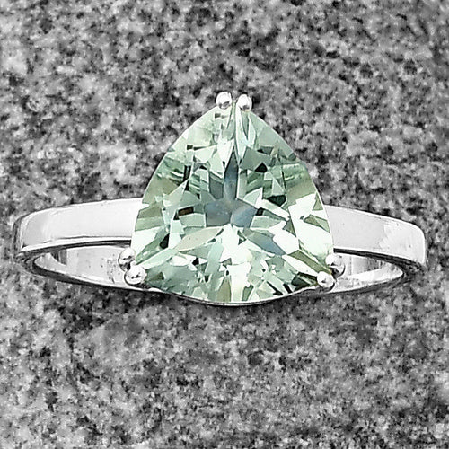 925 Sterling Silver Trillion Natural Gemstone Ring Handmade Jewelry DGR1107 R-1020