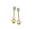 Oorhangers Hart 3D aan Ketting Goudkleur JE008G