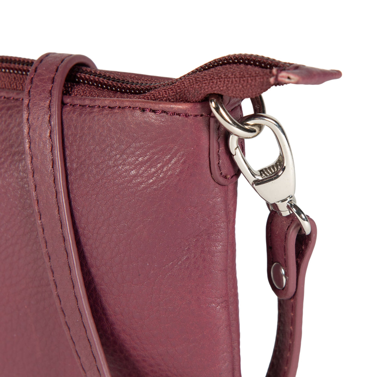 K0013NB | Tracollina Donna in Vera Pelle pieno fiore, con leggera grana. Tracolla removibile. Accessori Nickel Lucido. Colore Malva. Dimensioni: cm 20 x 10,5 x 2. Confezione: Sacchetto Tnt