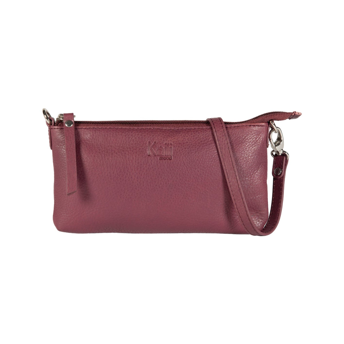 K0013NB | Tracollina Donna in Vera Pelle pieno fiore, con leggera grana. Tracolla removibile. Accessori Nickel Lucido. Colore Malva. Dimensioni: cm 20 x 10,5 x 2. Confezione: Sacchetto Tnt