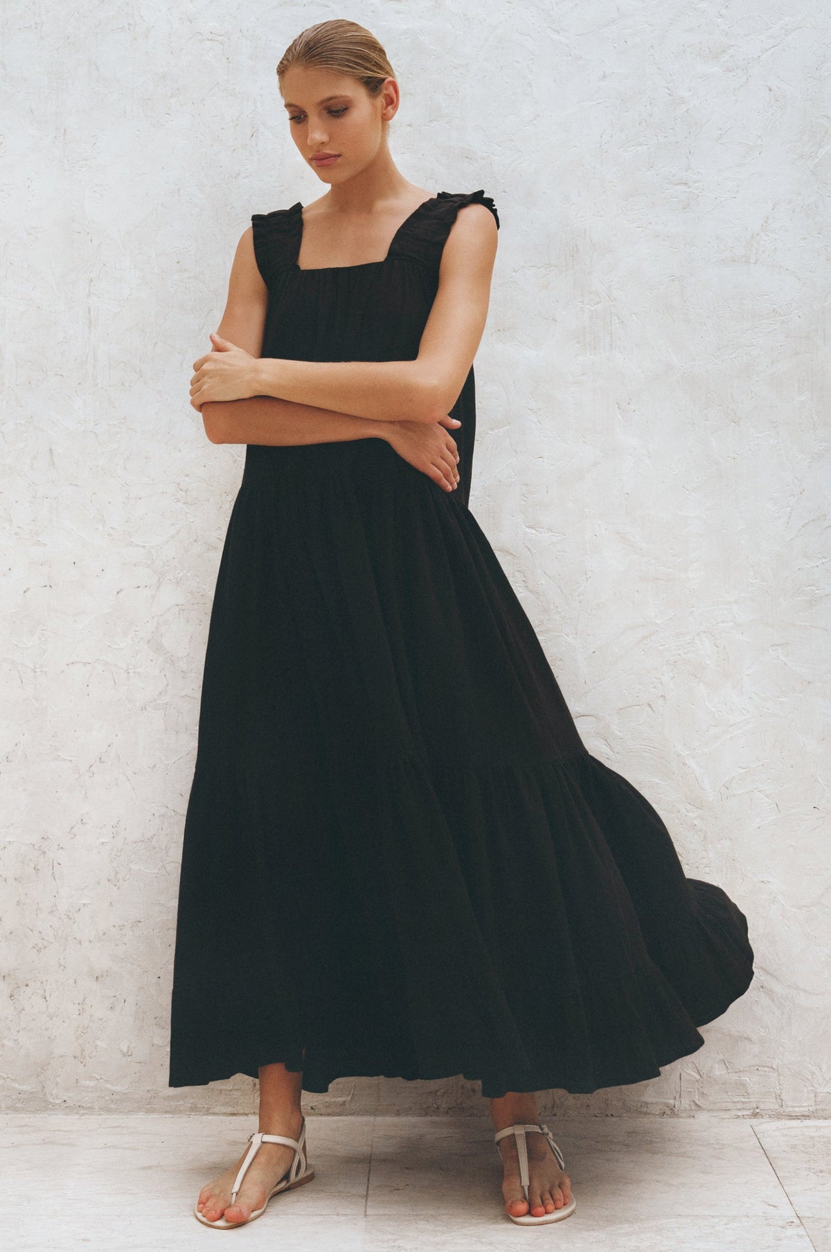 La Palma Linen Maxi Dress