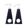 Block Recycled Rubber Earrings
