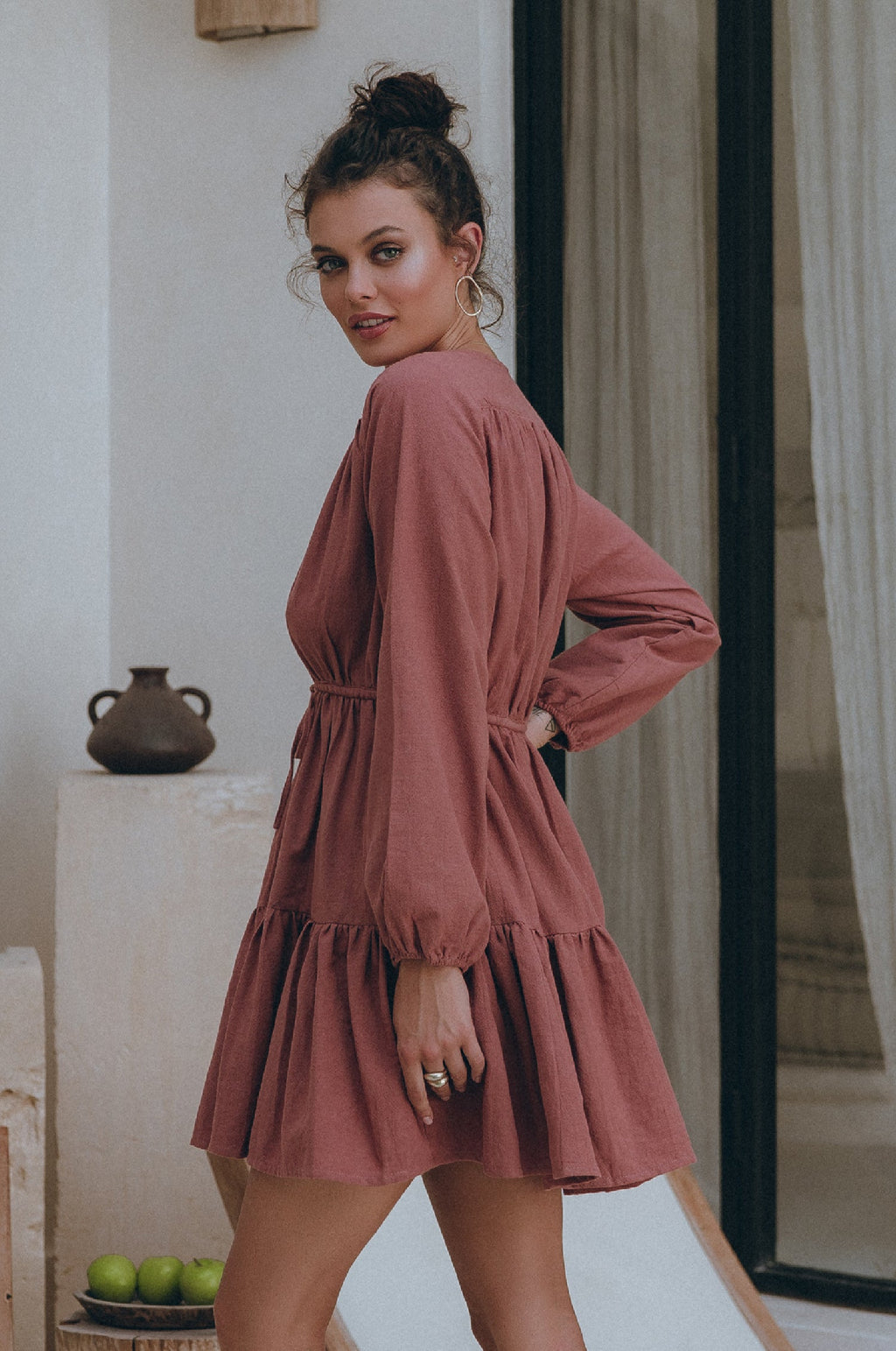 Positano Linen Mini Dress