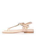 Rosalia T-strap Leather Sandals