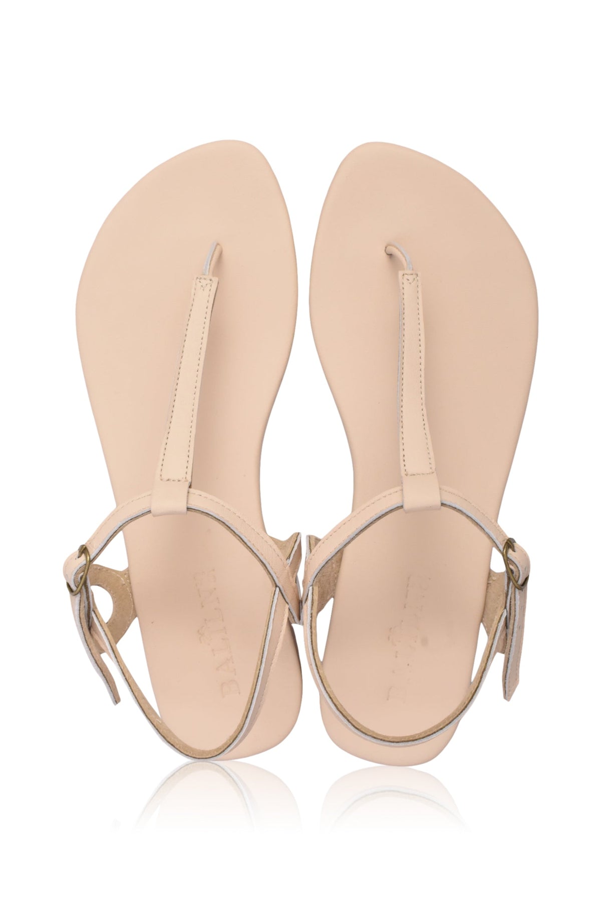 Rosalia T-strap Leather Sandals