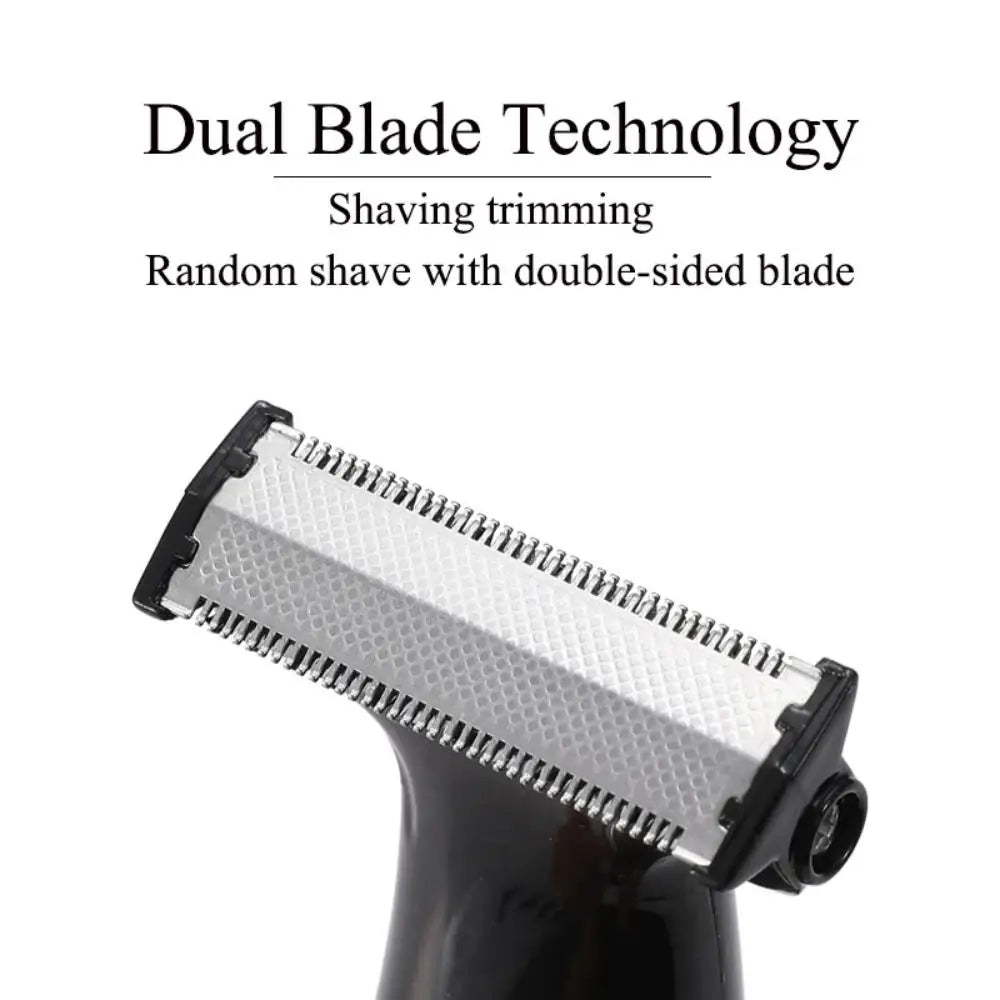 Rechargeable Electric One Blade Trimmer Hair Grooming Clipper Black