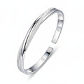 925 Sterling Silver Interlaced Boho Bracelet – Elegant Women's Fashion Jewelry