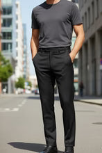 "Ethan" Black Super 150's Luxury Viscose Blend Suit Pants