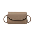Pebbled Leather Mini Flap Crossbody Shoulder Bag